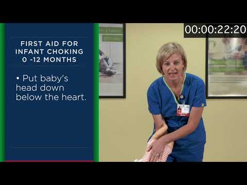 If Your Baby Is Choking -- Texas Health Resources