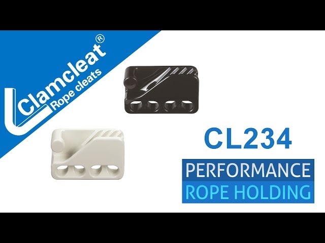 Clamcleat® CL234 Large Loop Cleat. Fits on 6-11mm (1/4-7/16