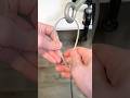 How to fast and securely tie a steel cable! #shorts