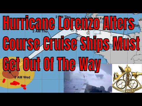 Hurricane Lorenzo Changes Course Cruise Ships May Have To Bug Out Of UK Area For Next 3 Days