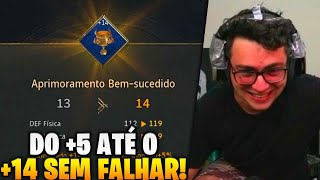 SORTE DE STREAMER? UPANDO DO +5 ATÉ O +14 SEM FALHAR | LEGEND OF YMIR