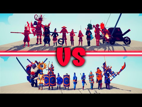 MEGA DYNASTY TEAM vs DLC ANCIENT TEAM - Totally Accurate Battle Simulator TABS