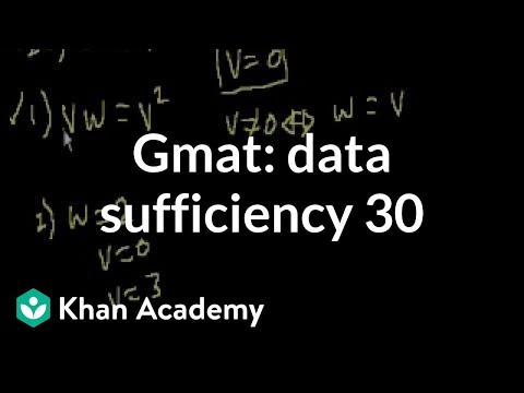 GMAT: Data Sufficiency 30