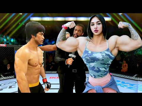 PS5 | Bruce Lee vs. Jock Girl Brunette (EA Sports UFC 4)