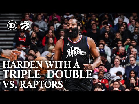 Harden With A Triple-Double vs. Raptors Highlights | LA Clippers