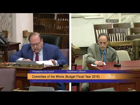 FY2019 Budget Hearing - 5-16-2018 -  Department Callbacks: Finance, Treasurer
