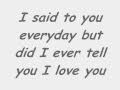 Nick Lachey - Did I ever tell you (lyrics) 