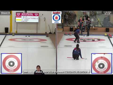 Thevenot/Kalthoff vs. Kim/Jeong - Draw 4 - Curling Stadium Alberta Curling Series Doubles