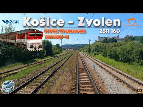 4K Cabview ► Košice - Zvolen / ŽSR 160 / R912 Gemeran / 757.013 ► Hlavný južný železničný ťah