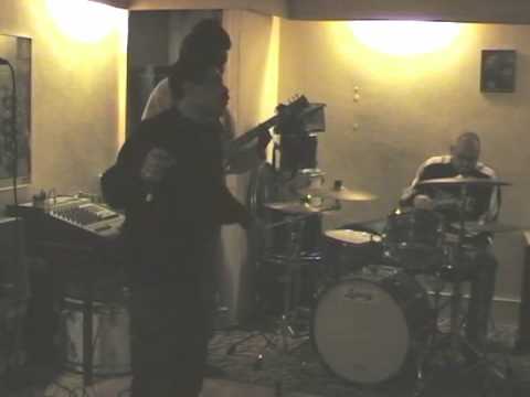Winston Francis in Gully Bank studio with Rude Rich and The High Notes 2006