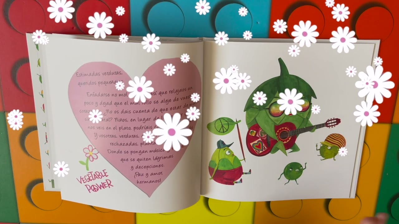 Cuentos infantiles en español; La rebelión de las verduras libro infantil en español