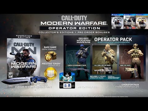 Call of Duty: Modern Warfare SPECIAL EDITIONS Revealed, Pre-Order Bonuses & Operator Pack Details