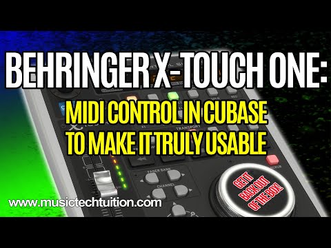 X-Touch One:  Making it Actually Usable in Cubase