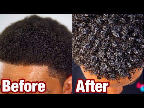 How To Get Curly Hair in 5 Minutes | Black Men and Women | 2025
