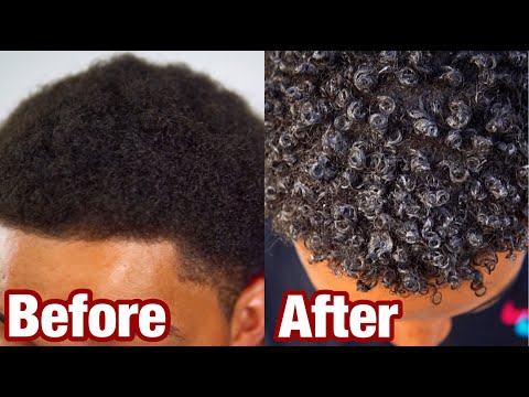 How To Get Curly Hair in 5 Minutes | Black Men and...