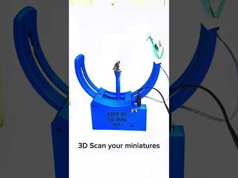 OpenScan Mini 3D scanner in action