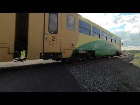 Yellow RegioNova Train on Your VR180 Holiday