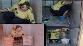 My👩‍💼 bathroom deep cleaning🧹🚿 routi