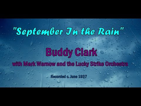 September In The Rain video