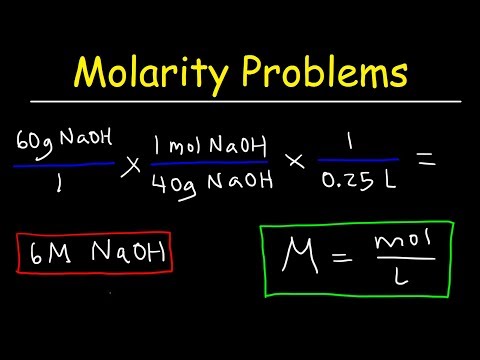 Molarity Practice Problems