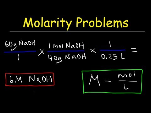 Molarity Practice Problems Video