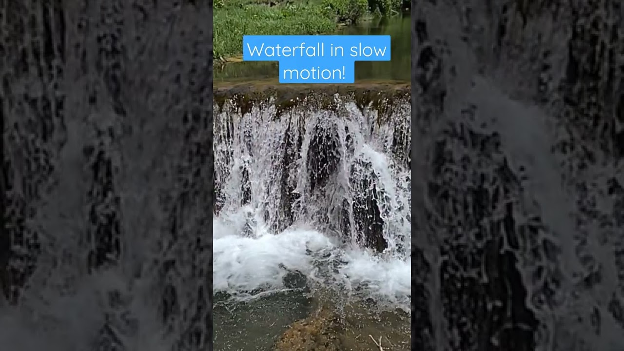 Slow motion waterfall.  Awesome! #hydrology