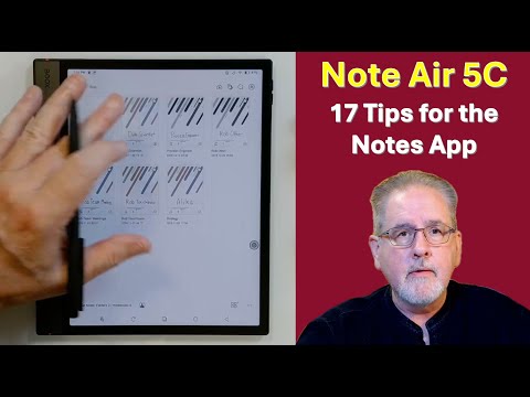 Boox Note Air 5C:  Notes App Overview