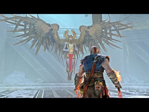 God of War - Olrun and Dark Elf Lord at Lv. 1 - Alfheim - NG+ (Give Me God of War)