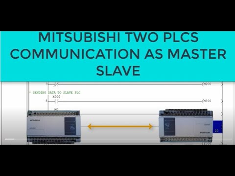 MITSUBISHI FX SERIES TWO PLC COMMUNICATION WITH EACHOTHER AS MASTER SLAVE