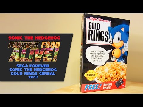 Fastest Food Alive – Sonic the Hedgehog SEGA Forever Gold Rings Cereal 2017