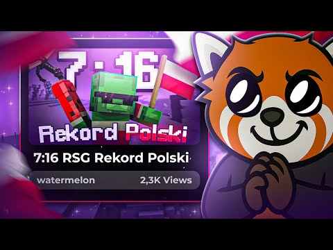 EWRON OGLĄDA NOWY REKORD POLSKI SPEEDRUN MINECRAFT