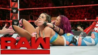 WWE Raw 12/2/2018 Bayley Vs Sasha Banks  Full Matc