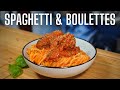 Spaghetti Boulette De Viande Sauce Tomate