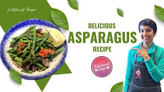 Delicious & Nutritious: Asparagus, Sesame, Tomato & Potato Recipe | NutritionistDeepa.com