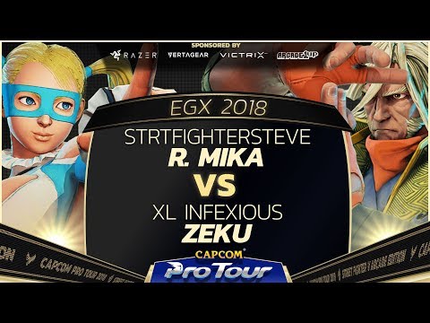 StrtfighterSteve (R. Mika) vs XL Infexious (Zeku) - EGX 2018 Day 1 Pools - CPT 2018