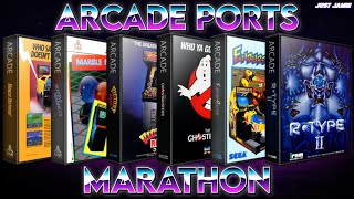 Arcade Ports Ranked Marathon (Episodes 93-99) Time Stamps #rtype #enduroracer #marblemadness 