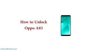 How to Unlock Oppo A83 - When Forgot Password