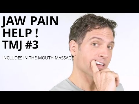 TMJ #3  Massage and Stretches for Jaw Pain - Intra Oral Trigger Point Work - TMD