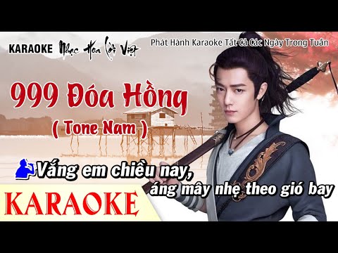 Karaoke 999 Đóa Hồng Tone Nam - KARAOKE Nhạc Hoa Lời Việt - Karaoke 999 Đóa Hoa Hồng Hay Nhất