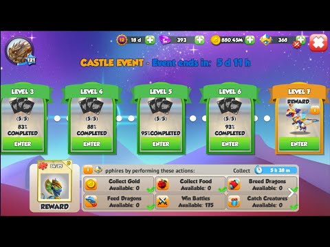 Begin Castle Level 7 Chrono Apep and Chrono Isis Dragon | Divine Events | Dragon Mania Legends
