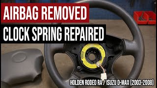 Horn Not Working? Full Clock Spring & Steering Wheel Repair, Holden Rodeo RA / Isuzu D-Max 2003–2008
