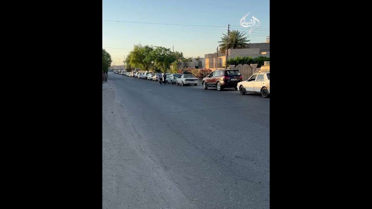 فيديو | طوابير طويلة أمام محطات الوقود في صلاح الدين بسبب استمرار أزمة البنزين