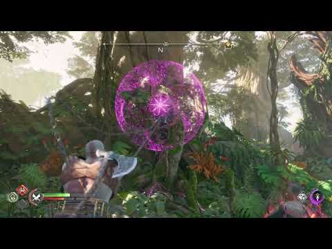 God of War Ragnarok Get to Destroy Bulbous Mother Plant Western Barri Woods Vanaheim Walkthrough