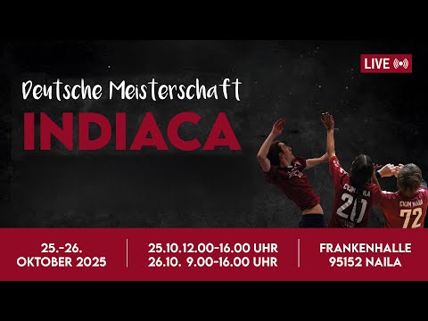🎉 LIVE: Deutsche Meisterschaft Indiaca 2025 – Damen, Herren & Mixed in Naila! 🥇