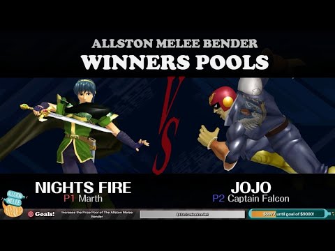 The Allston Melee Bender - Nights Fire (Marth) vs Jojo (Captain Falcon) - Winners Pools