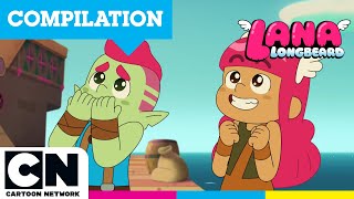 Top 10 Best Comedy Moments | Lana Longbeard | Cartoon Network UK