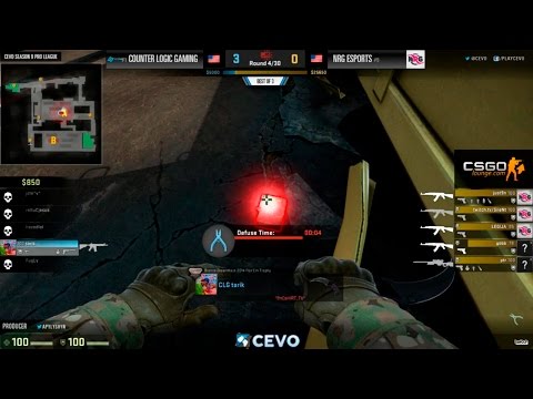Tarik 1 VS 5 ниндзя дефуз (CLG vs. NRG CEVO Gfinity Professional)