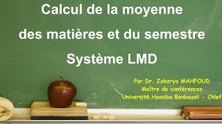 Comprendre le système LMD et Calculer la moyenne 