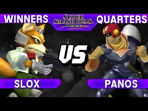 Smash Melee - Slox (Fox) vs Panos (Falcon) - Major Flavor Winners Quarters