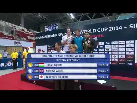 Men's 100m medley final FINA Swimming World Cup 2014 Singapore